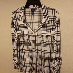 Woman XL gray and white used like new